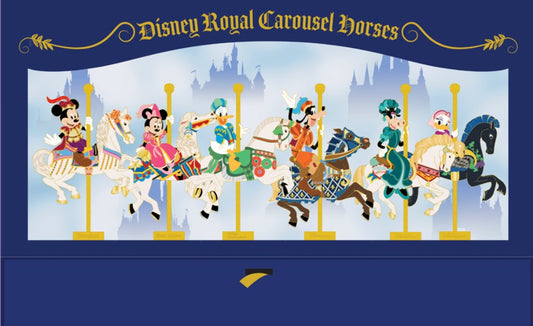 Mickey Of Glendale Disney Royal Carousel Horses Pin Set LE 250 D23